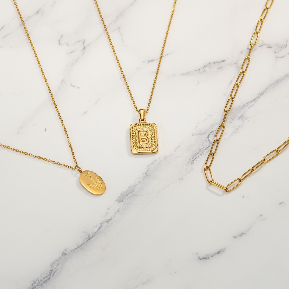 initials necklace