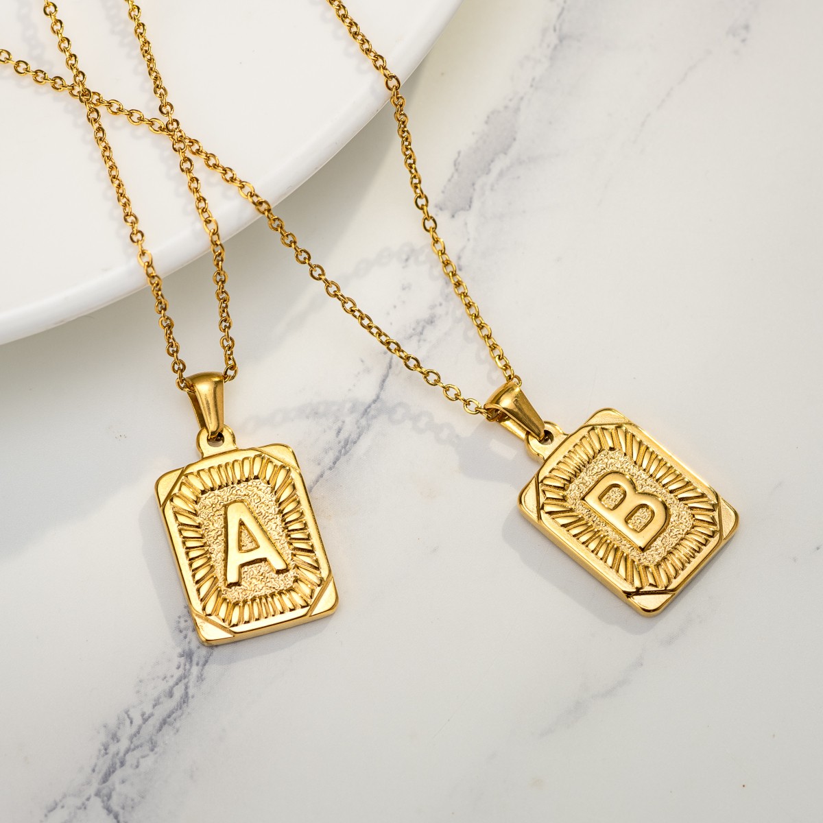 initials necklace