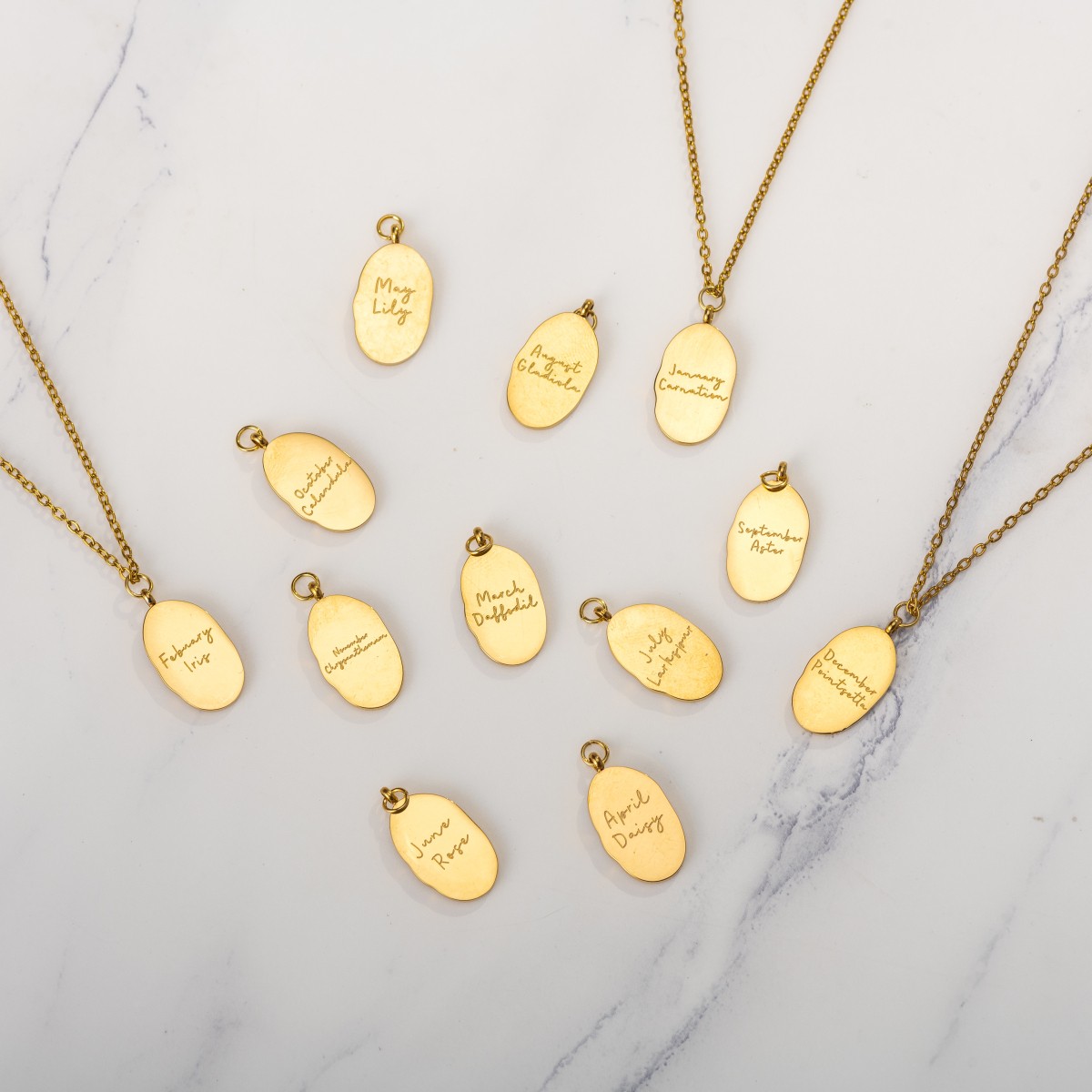 initials necklace