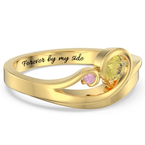 Swirling Promise Ring