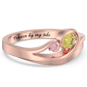 Swirling Promise Ring