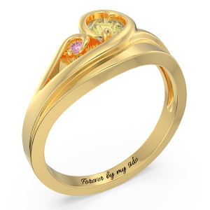 Swirling Promise Ring