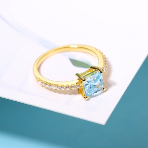 pricess-cut ring