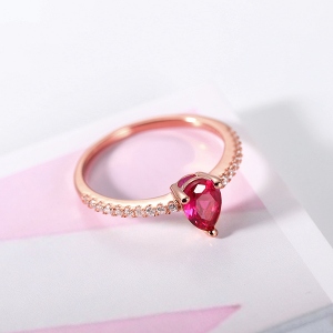 Drop-shaped ring