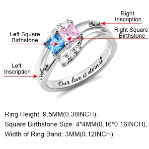 silver heart ring