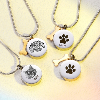 Custom Pet Urn Memorial Necklace