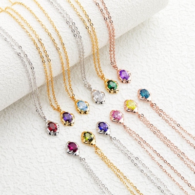 Personalized Birthstone Necklace