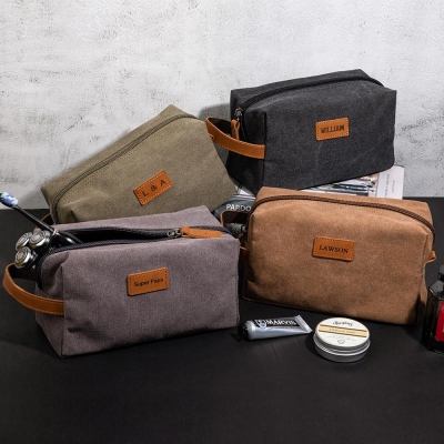 Men's Toiletry Canvas Bag