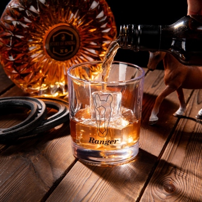 Horse Wine Glass