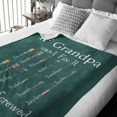blanket with name