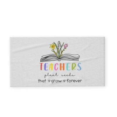 birthflower beach towel