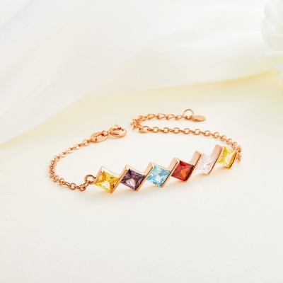 Family Birthstone Bracelet