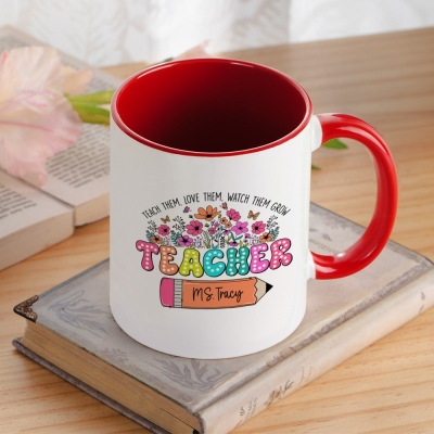 Personalized ceramic coffee mug