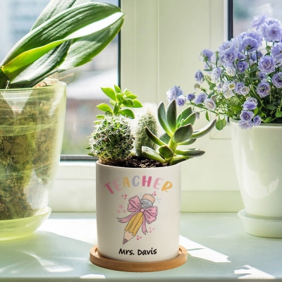 teacher appreciation flower pot