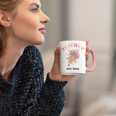 mug with color inside