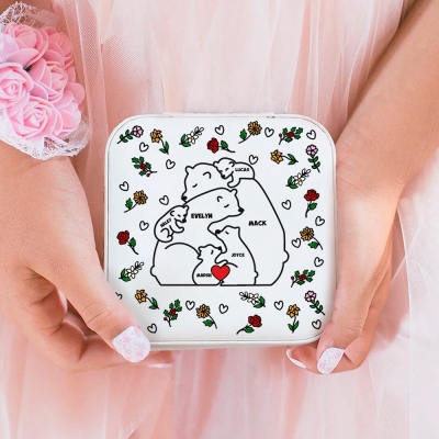family bear jewelry box