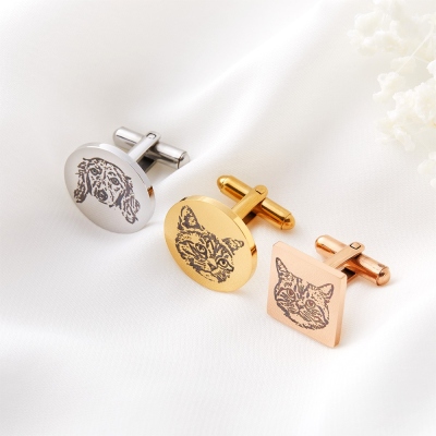 Pet Portrait Cufflinks