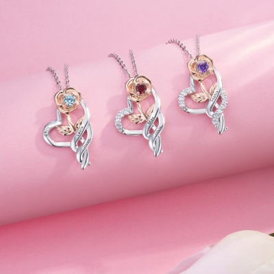 rose necklace for mother