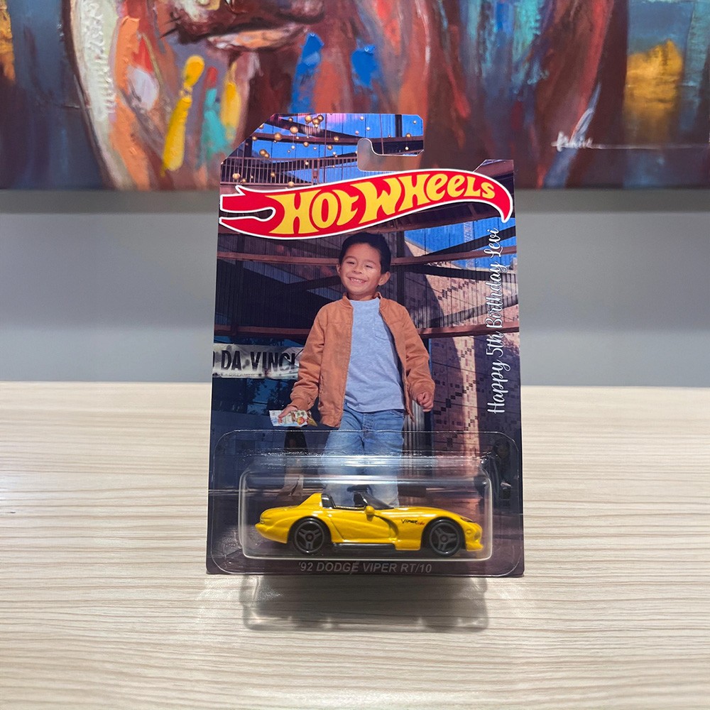 Custom/Personalized Photo background-Hot Toy Car Wheel Packaging, custom car gift, HW gift for car lovers, perfect for anniversari