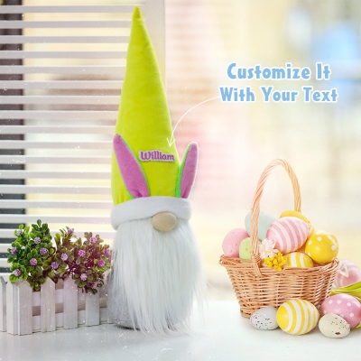 Personalized Easter Bunny Gnomes