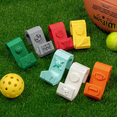 Custom Pickleball Bag Hook for Hanging on Fence, Personalized Name 3D Printed Ball Bag Holder, Sports/Gym Accessory, Gift for Sports/Pickleball Lovers