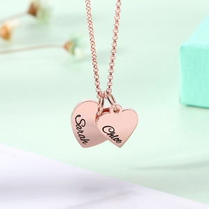 necklace with heart shaped charm