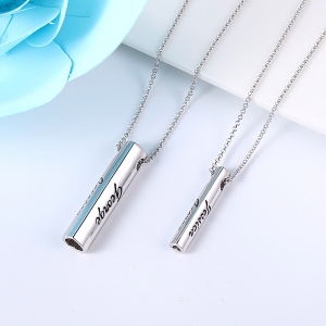 double bar necklace