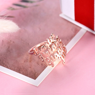 personalized name ring 