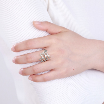 customized families name ring