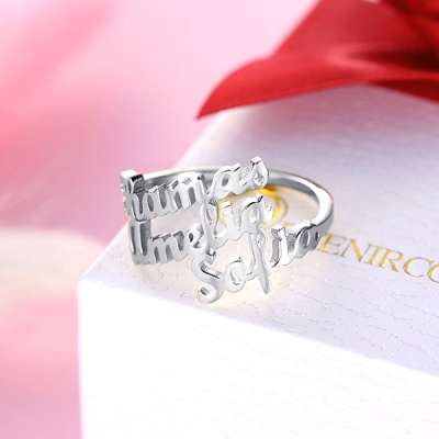 3 name ring 
