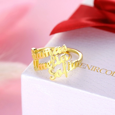 3 name ring 