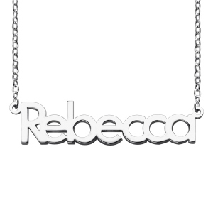 Gör ditt eget namn halsband sterling silver