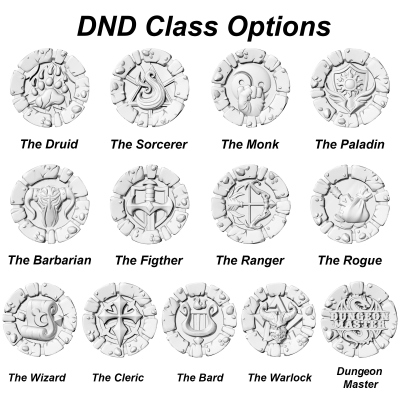Personalized DND Class Antique Brass Stud Earrings (One Pair), DND Jewelry Gifts