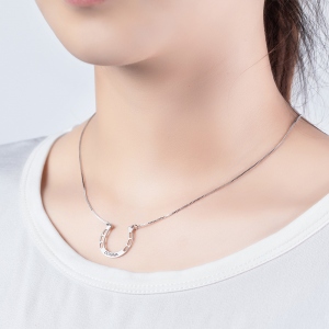 Personalized Horseshoes Name Necklace
