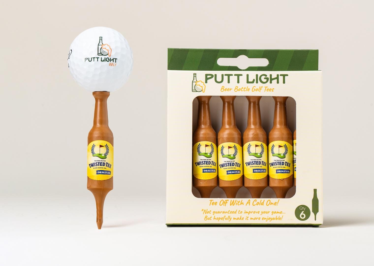 Beer Bottle Golf Tees - Golfer Gift For Him Fathers Day Present for Men Golf Accessories Golf Tournament Holiday Gift For Him Funny Golf