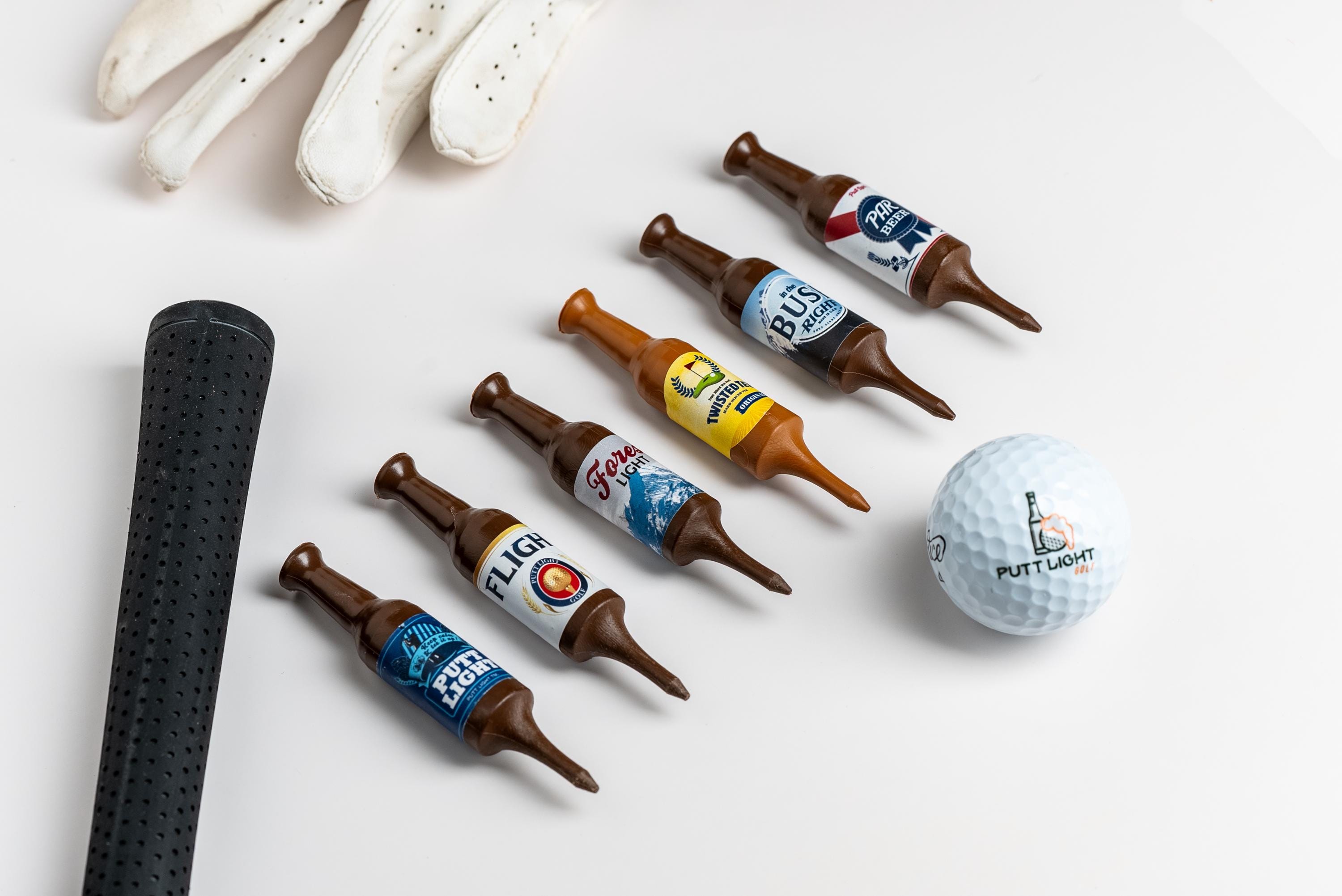 Beer Bottle Golf Tees - Golfer Gift For Him Fathers Day Present for Men Golf Accessories Golf Tournament Holiday Gift For Him Funny Golf