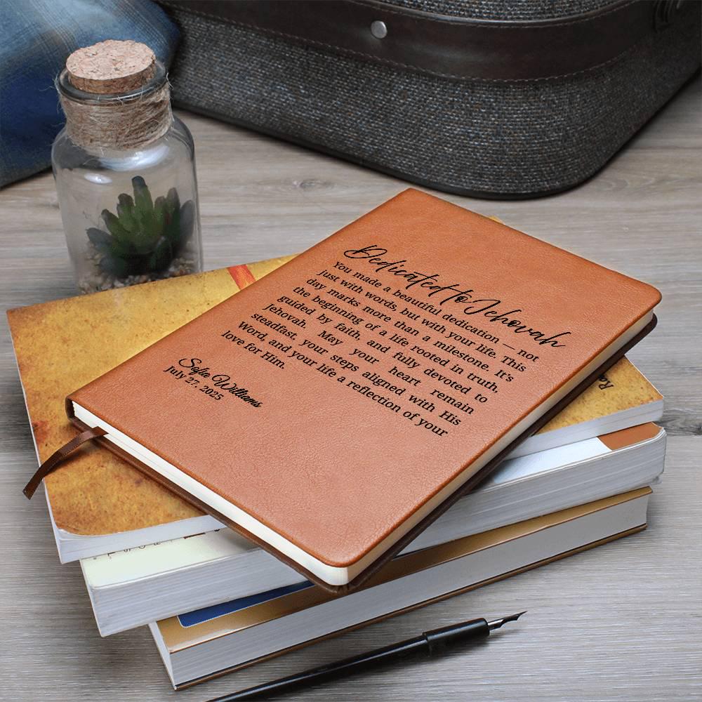 Personalized JW Adult Baptism Gift for Her or Him, Dedicated to Jehovah Journal