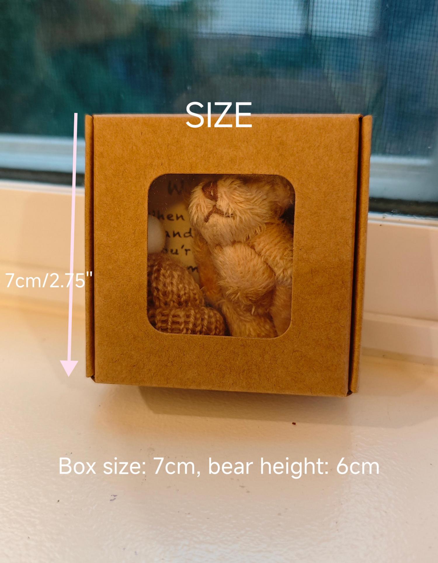 Christmas Gift Christmas Bear Hug • Mini Bear Hug Gift • Christmas Pocket Hug • Stocking Filler • Secret Santa Gift Holiday Care Gift