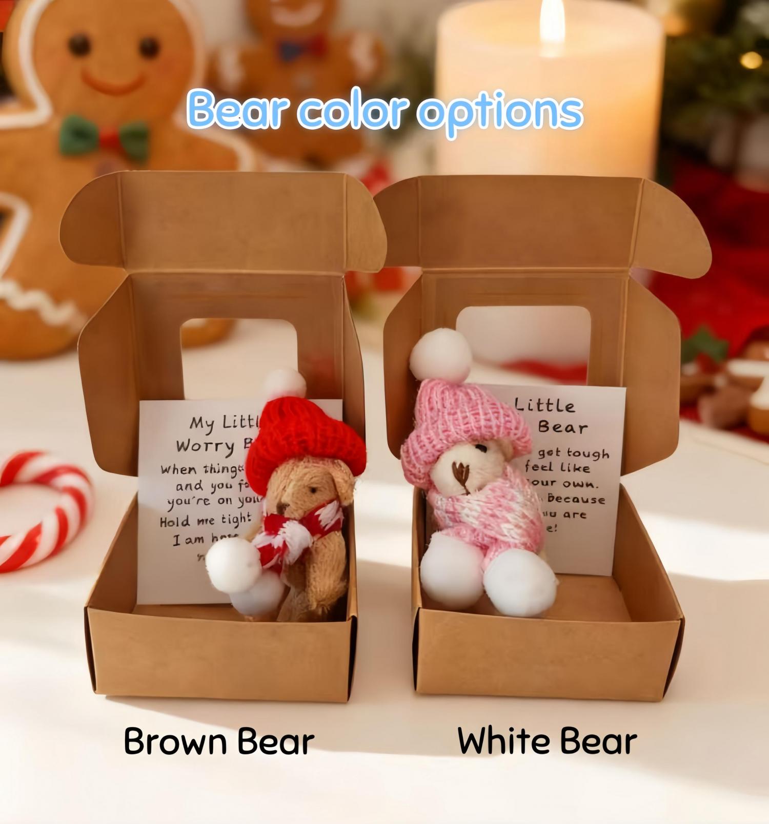 Christmas Gift Christmas Bear Hug • Mini Bear Hug Gift • Christmas Pocket Hug • Stocking Filler • Secret Santa Gift Holiday Care Gift