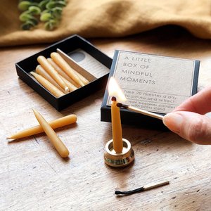 Mini Mindful Moments ® Candle Set - Beeswax Candle Gift Set