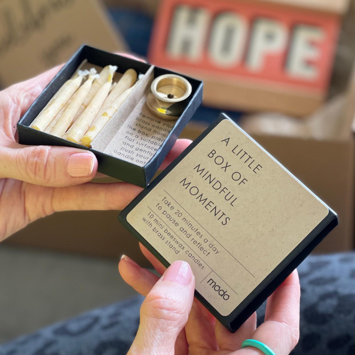 Mini Mindful Moments ® Candle Set - Beeswax Candle Gift Set