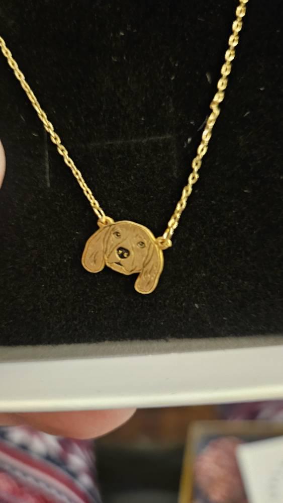Custom Pet Portrait Necklace, Pet Memorial Jewelry, Pet Name Necklace, Engraved Necklace, Dog & Cat Necklace, Women Necklace, Gift for Her