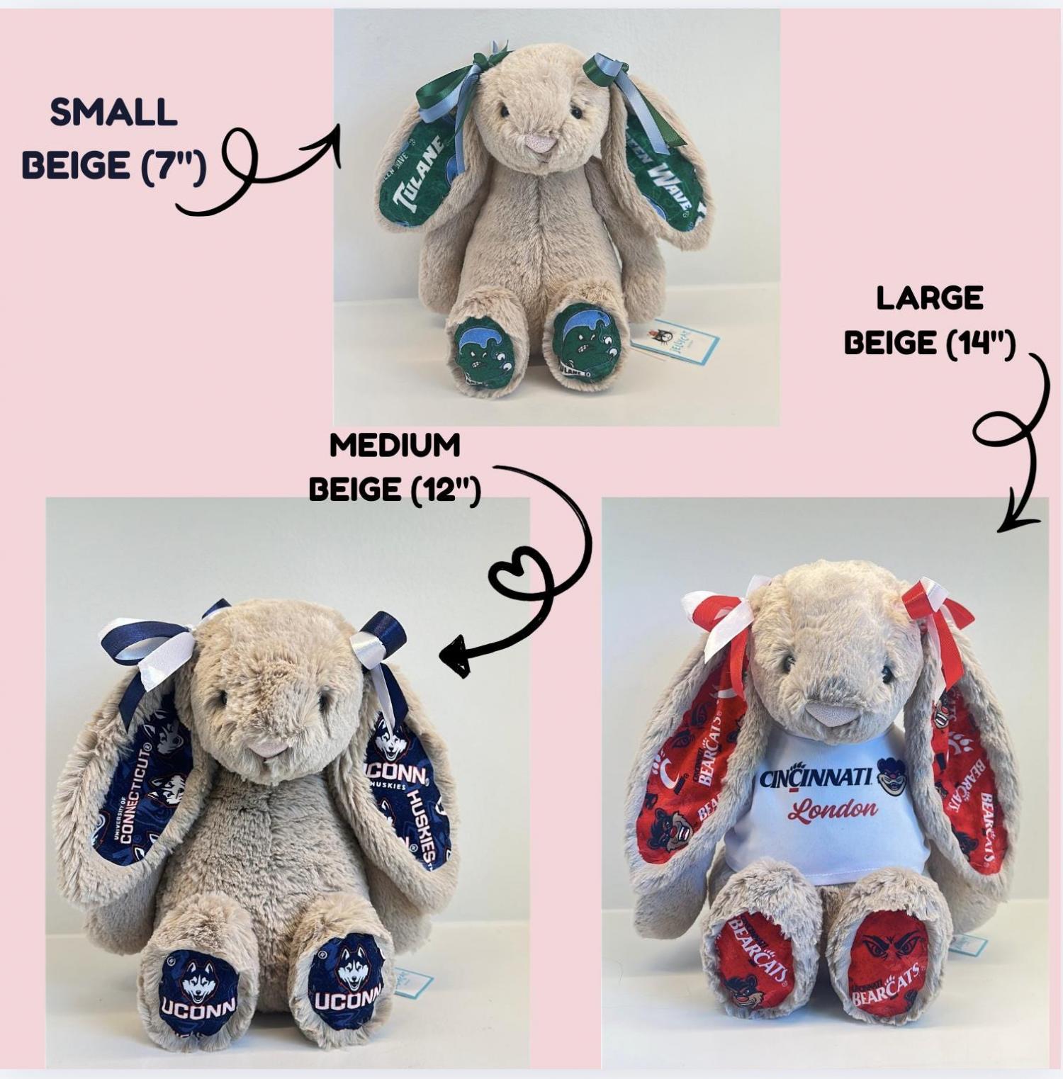 Custom Collegiate Jellycats: College Acceptance, Graduation, Alumni Gift - ALL Schools | Handmade to Order | Please Read Before Purchasing