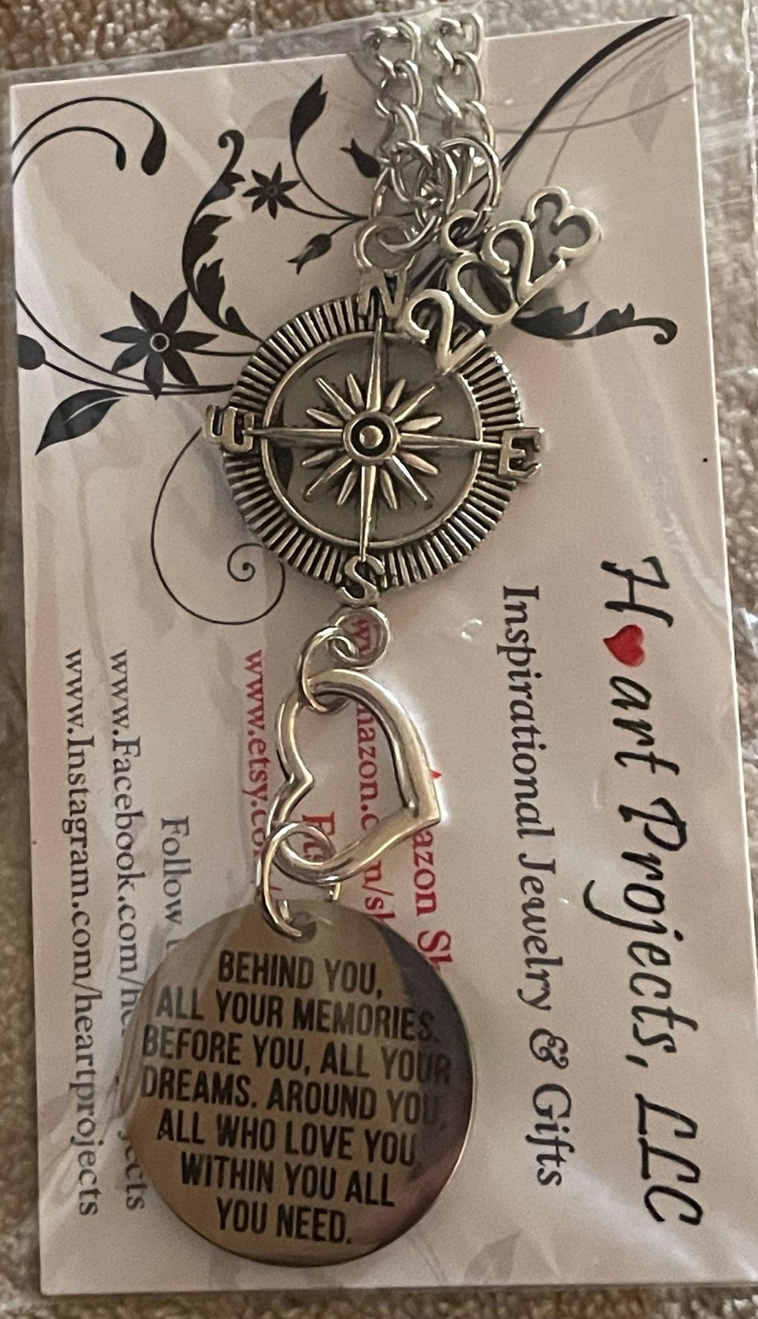 2026 Graduation Rearview Car Charm – “Behind You All Your Memories” High School or College Grad Gift for Her