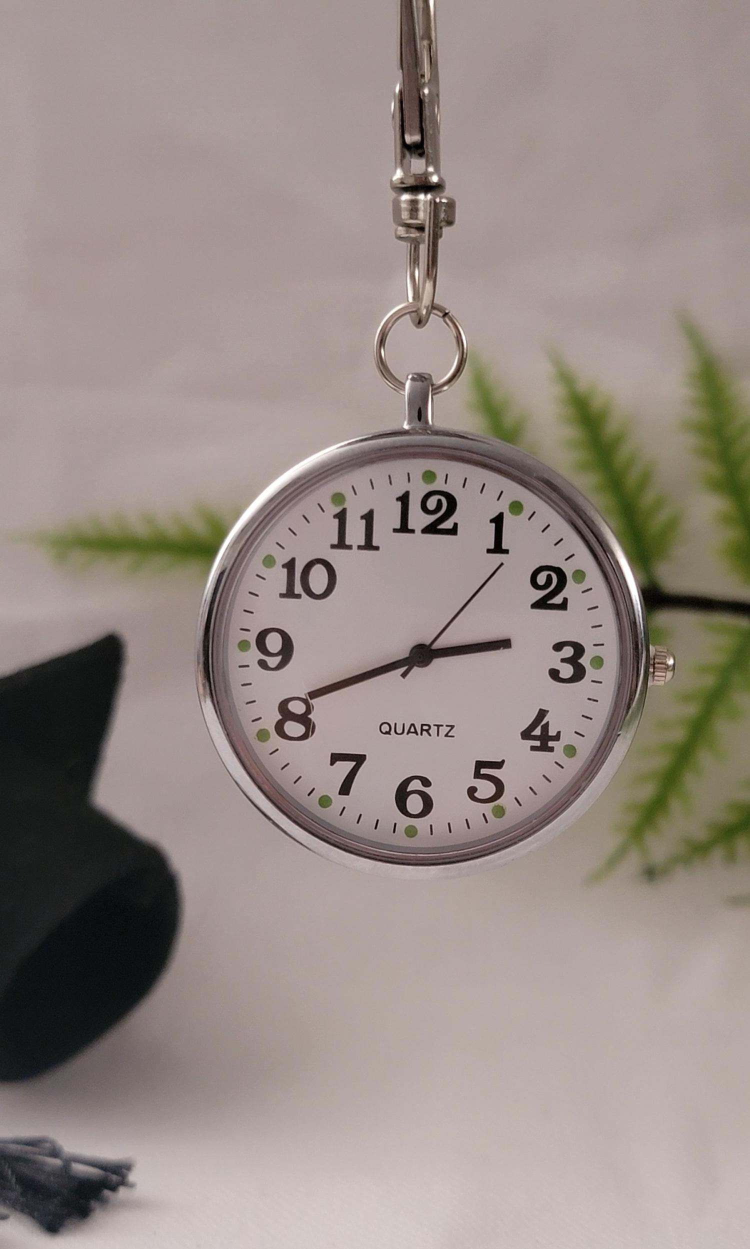 Personalized Graduation Gift Pocket Watch Keychain, Optional Back Engraving, Class of 2026 Keepsake