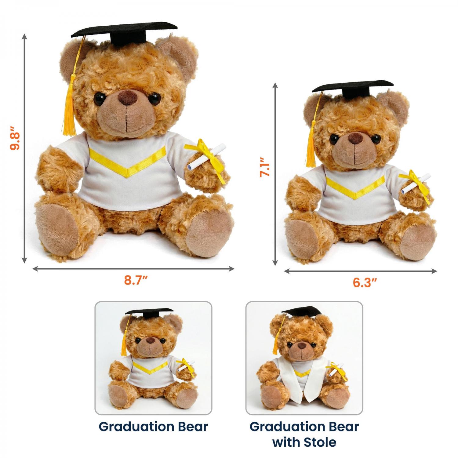 Personalized Graduation Teddy Bear Gift For Her, Custom Class Of 2026 Plush Toy, High School College Senior Present, Graduation Keepsake