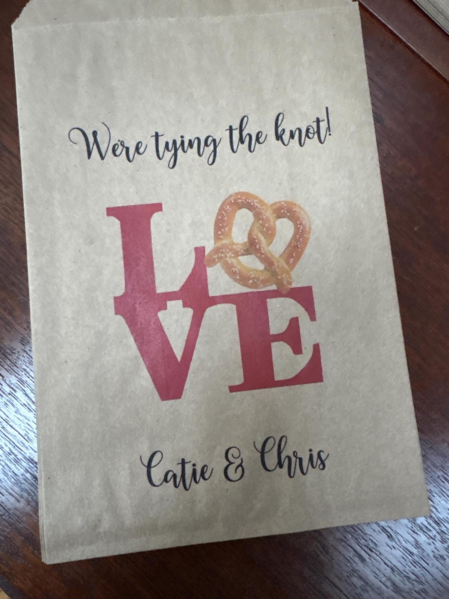 Philly Pretzel Bags: LOVE Pretzel Bags for Weddings