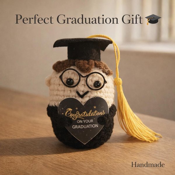 Graduation Gift Crochet Owl, Small Graduation Keepsake Gift, Cute Graduation Present, Class of 2026 Gift, Handmade Grad Gift