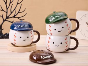 Personalized Ceramic Baseball Mug,Baseball Coach Gift,Baseball Coffee Mug,Baseball Fan Gifts,Baseball Gifts For Boyfriend,Gift for Him