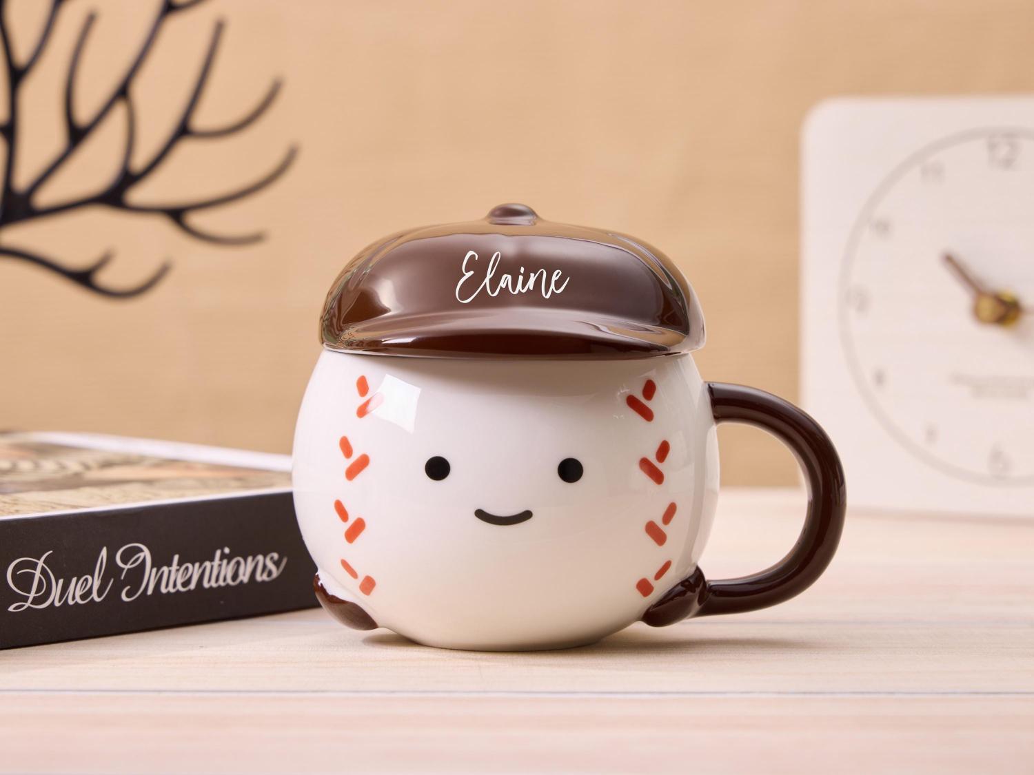 Personalized Ceramic Baseball Mug,Baseball Coach Gift,Baseball Coffee Mug,Baseball Fan Gifts,Baseball Gifts For Boyfriend,Gift for Him